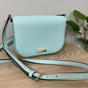 Kate Spade Carsen Newbury Lane Crossbody Handbag Small WKRU 3817 Light Blue